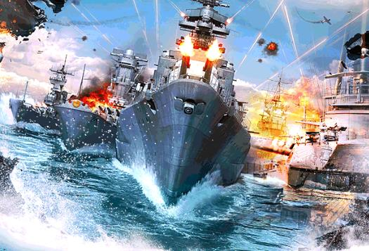 中国战舰vs国外战舰动漫的相关图片